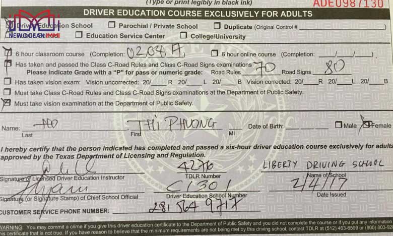 Độ tuổi thi giấy phép lái xe Mỹ 