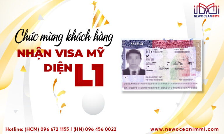 Chúc mừng khách hàng Đ.T.K nhận visa L1 diện doanh nhân Mỹ